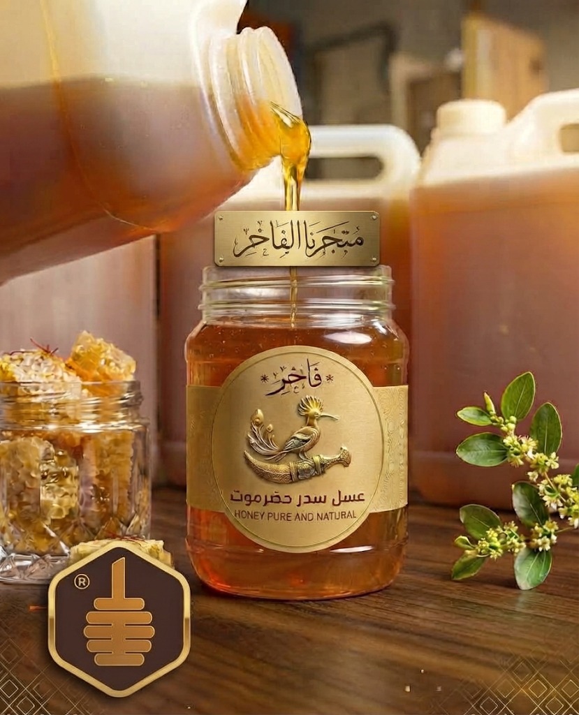 عسل فاخر يُصب في العبوة